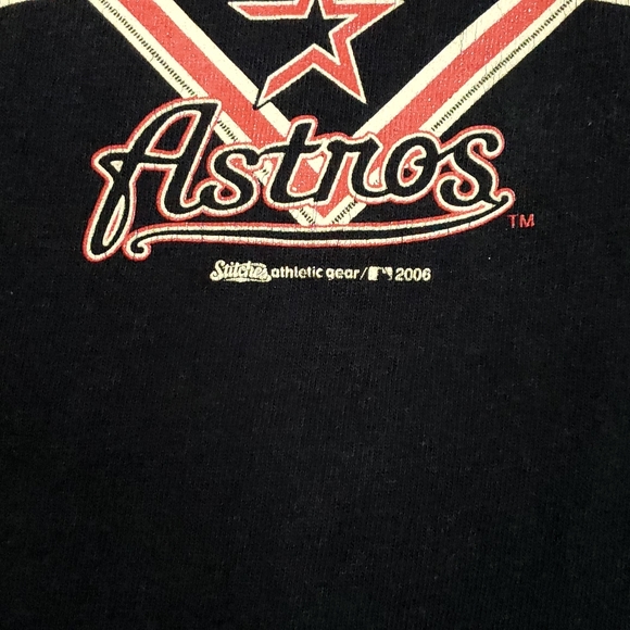 2006 Houston Astros Major League Baseball Y2K Stitches T-shirt - Picture 4 of 8